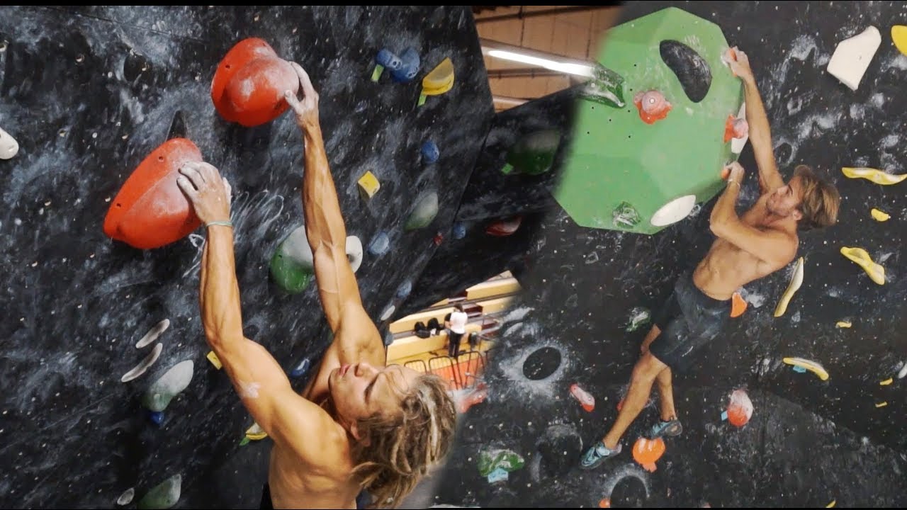 Bouldering hard problems in Boulderhaus Mannheim| Part I