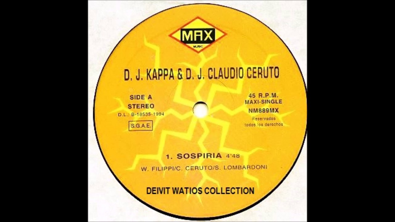 DJ Kappa & D.J. Claudio Ceruto - Sospiria (1993)