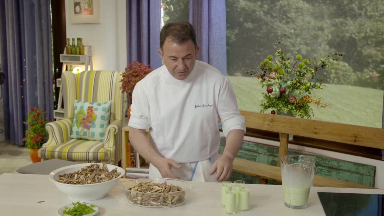 Crema de quesitos y hierbas de Martín Berasategui