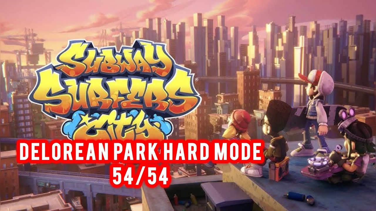 Subway Surfers City - Delorean Park Hard Mode - All Trophies Collected 54/54