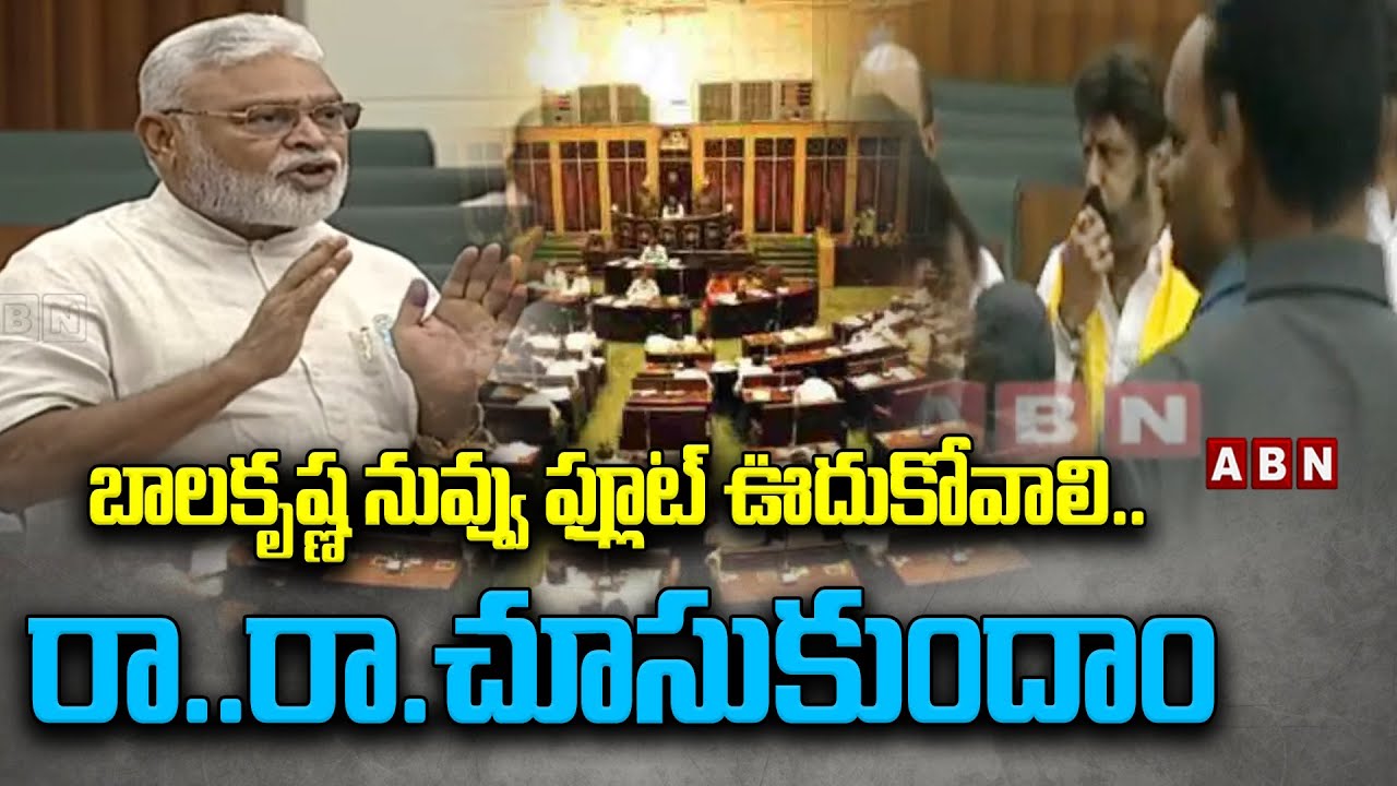 బాలకృష్ణ నువ్వు ఫ్లూట్ ఊదుకోవాలి .. రా .. రా. చూసుకుందాం  || Balakrishna Vs Ambati Rambabu | ABN