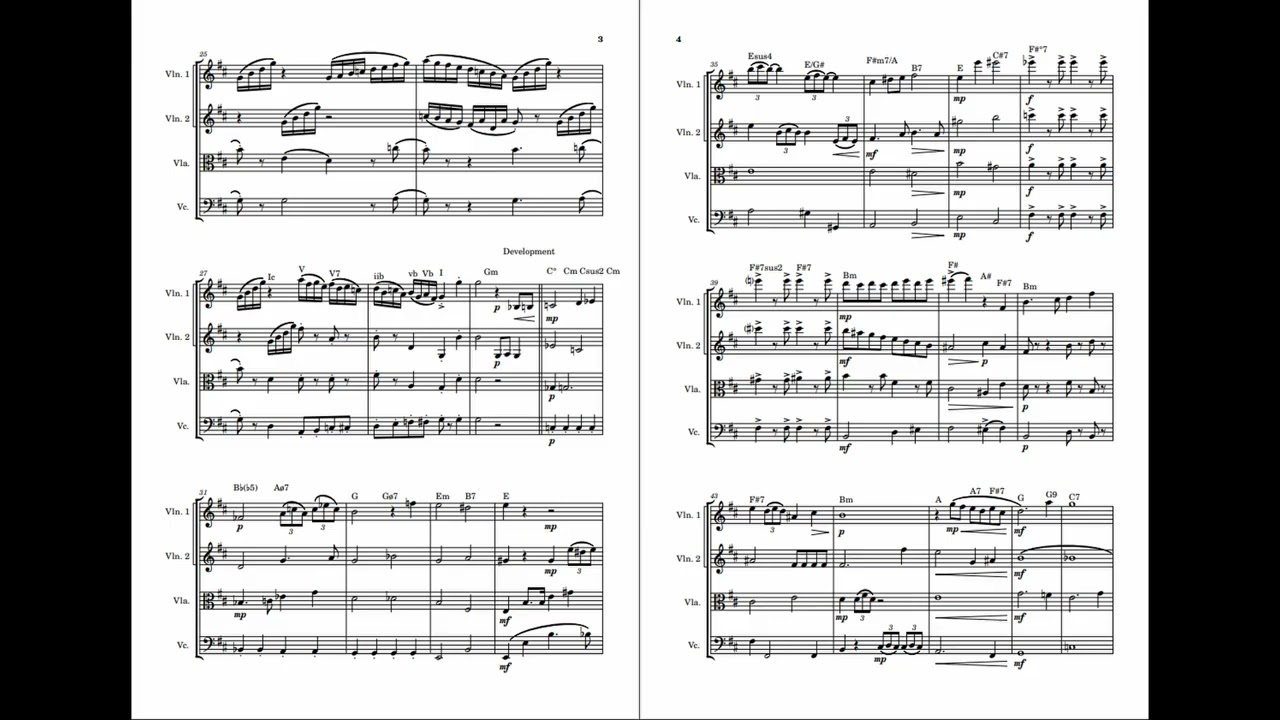 String Quartet in D (Original Composition)