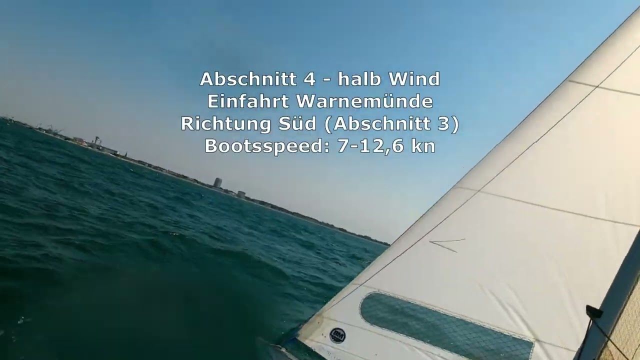 505er segeln auf der Ostsee. GER9141 unterwegs (Halbwind, Spigang, Kenterung)