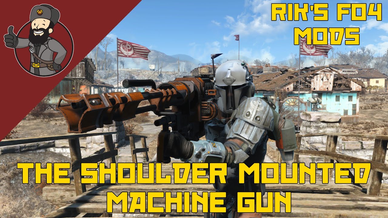 Rik's Fallout 4 Mods - The Shoulder Mounted Machine Gun by Spadey01