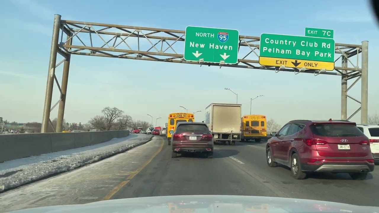 WWG 4K Drive: NYC South Bronx, Mott Haven / Baychester - I287 & I95 rush hour pt2of2 2026-02-6