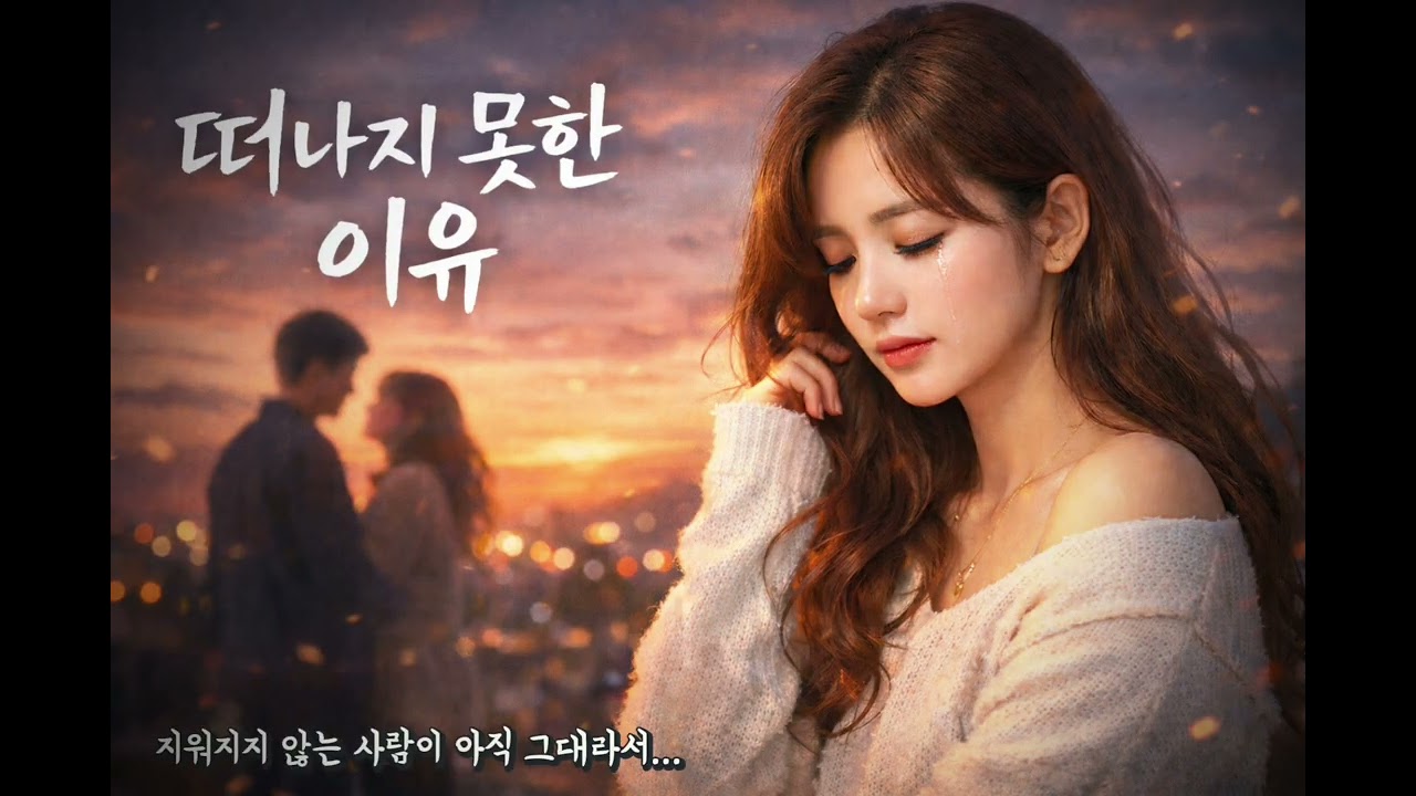 [달빛가요방]  떠나지 못한 이유｜여성 감성 트로트｜애절한 이별 노래｜AI MUSIC#감성발라드 #ai곡 #노래추천   #당신의마음 