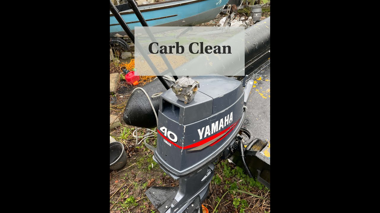 2001 Yamaha 63D Outboard 40hp ' 40 V ' 2 Stroke Carb Issue ( Misfire ) - How To Remove & Clean Carb