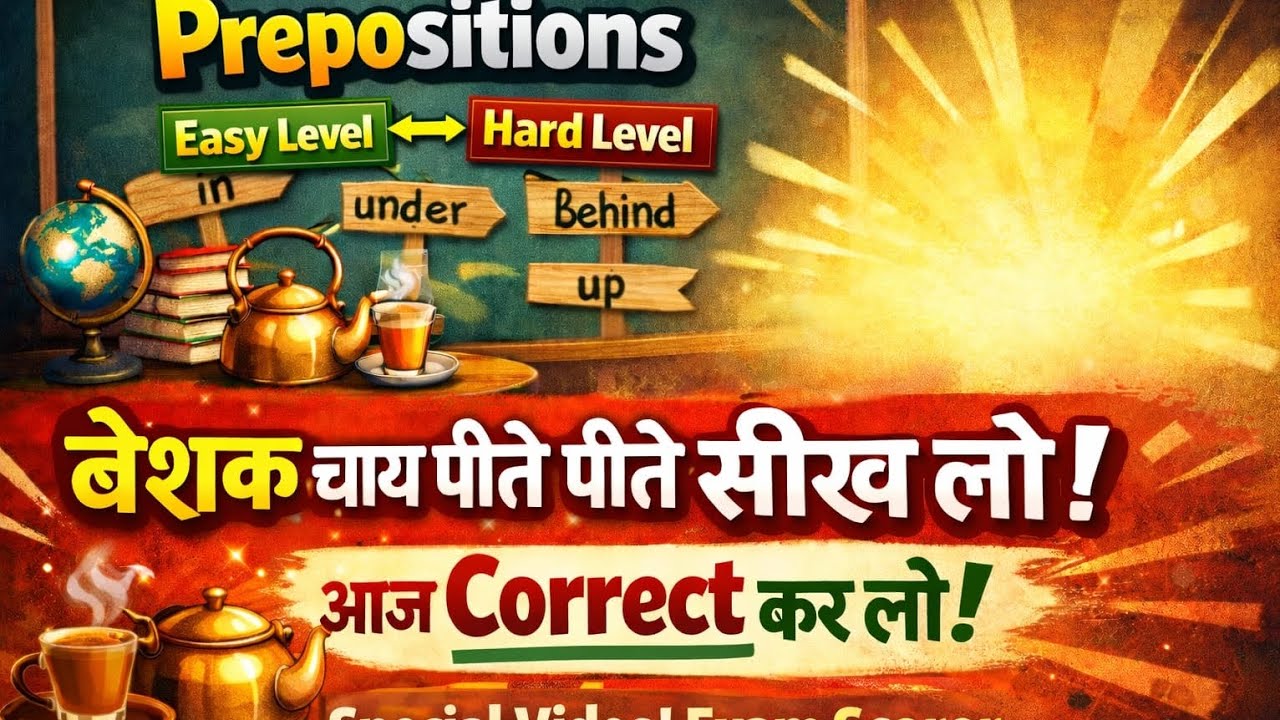 Mega Video on Prepositions; Explanation and Use in Sentences 