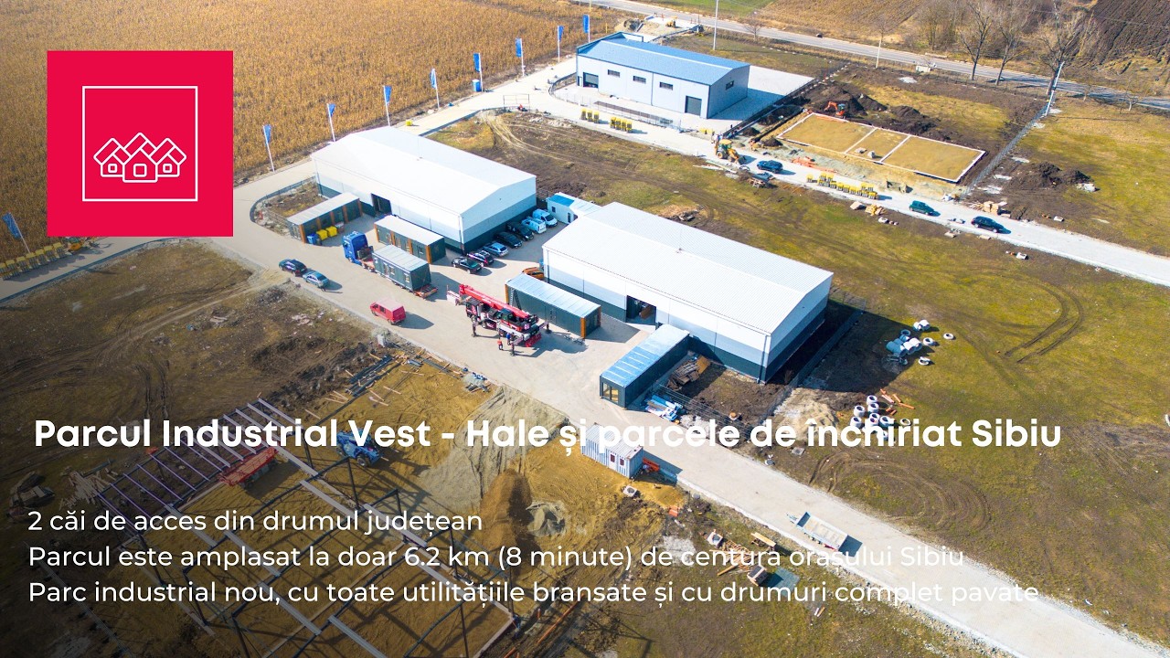 Hala de Inchiriat in Parc Industrial Nou, Sibiu Vest, cu Utilitati