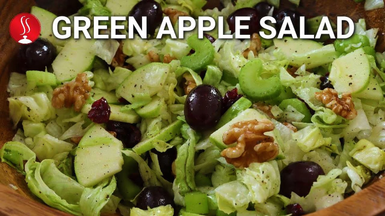 How To Make Green Apple Salad | See How Sweet & Savory Does it Right !