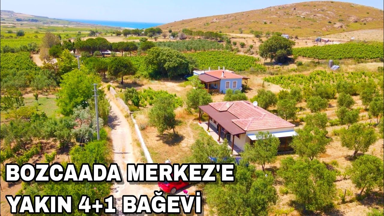 1349- BOZCAADA'DA HARİKA KONUMDA 2 KATLI 4+1 BAĞEVİ