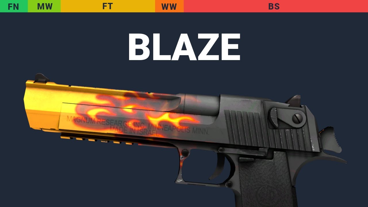 Desert Eagle Blaze - Skin Float And Wear Preview