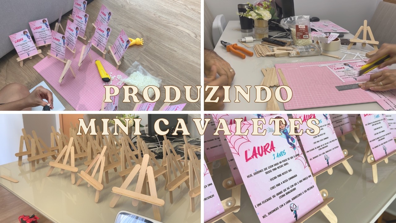 Rotina de uma Papeleira: produzindo mini cavaletes | Papelaria Personalizada