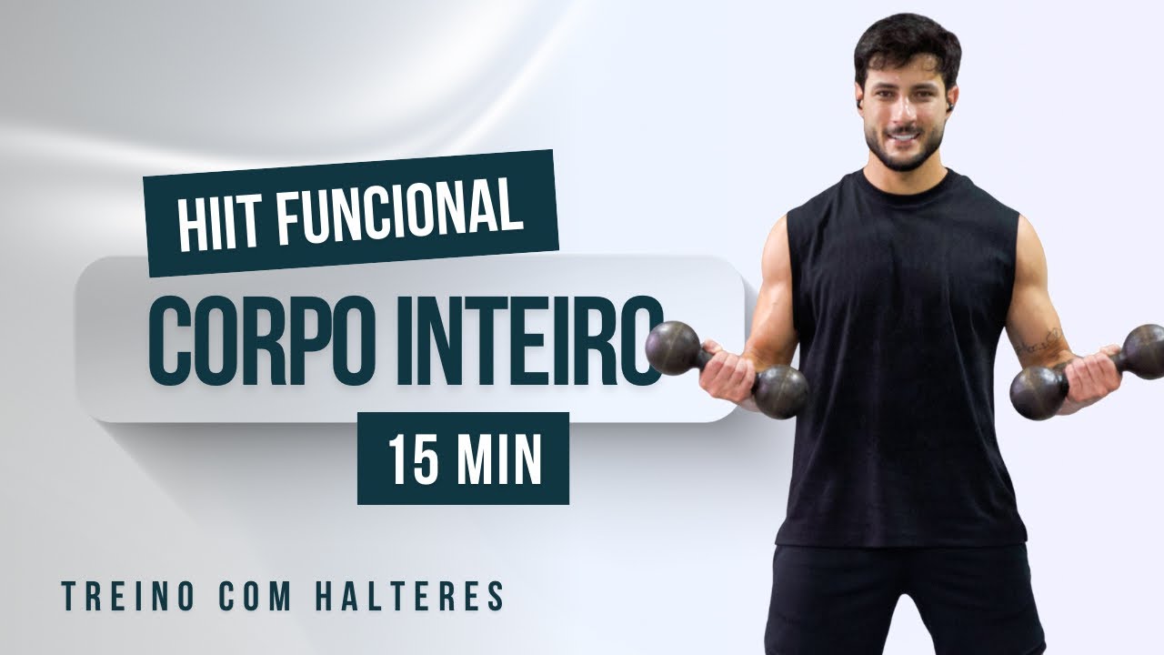 Treino com HALTERES - FULL BODY (15min)