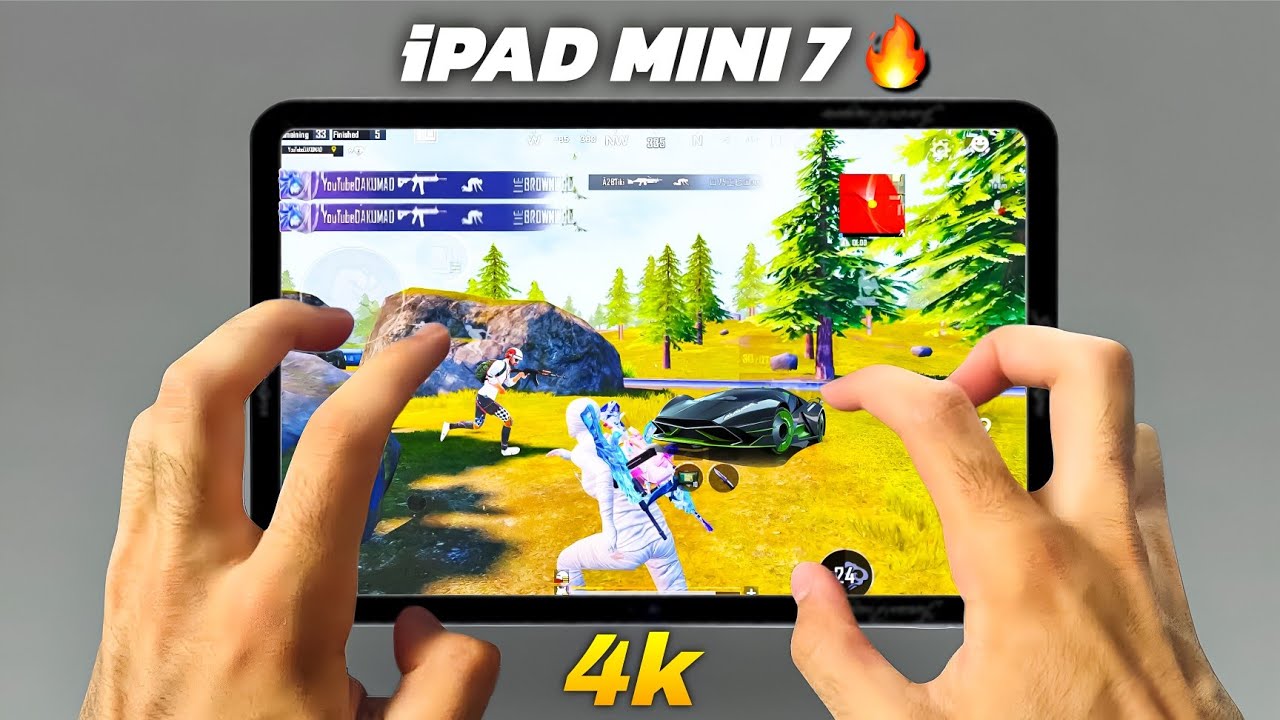 iPAD MINI 7 PUBG/BGMI TEST🔥A17 Pro Bionic chip😍 || FULL GYRO + 6 FINGER GAMEPLAY