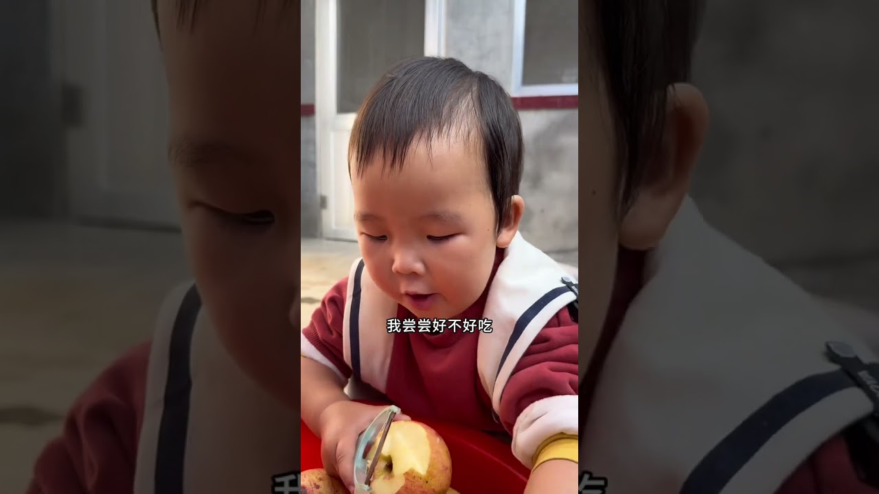 生活可能不会每天都称心如意，就像爸爸今天买的坏苹果，那我们就把它做成苹果干吧#记录我的农村生活 #平淡治愈的乡村生活 #人间烟火最抚人心 @DOU+上热门 @DOU+小助手