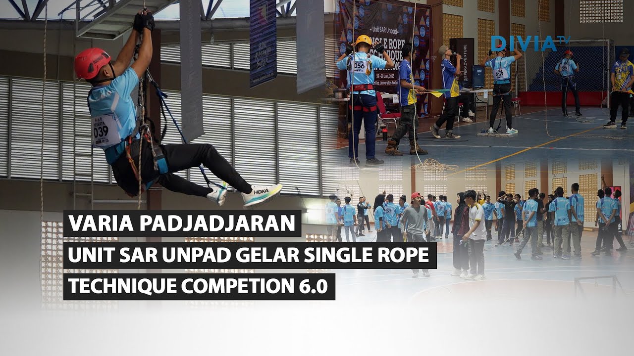 UNIT SAR UNPAD GELAR SINGLE ROPE TECHNIQUE COMPETITION 6.0