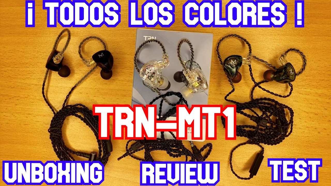 TRN-MT1. Revisado/review completo ¡Todos los colores! Unboxing, testeo de audio y micrófono
