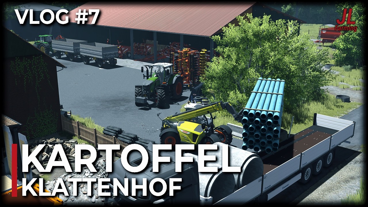 LS25 Klattenhof Vlog#7 | Schwere Baustellenarbeit & Mist einarbeiten | Fendt 724 im Einsatz