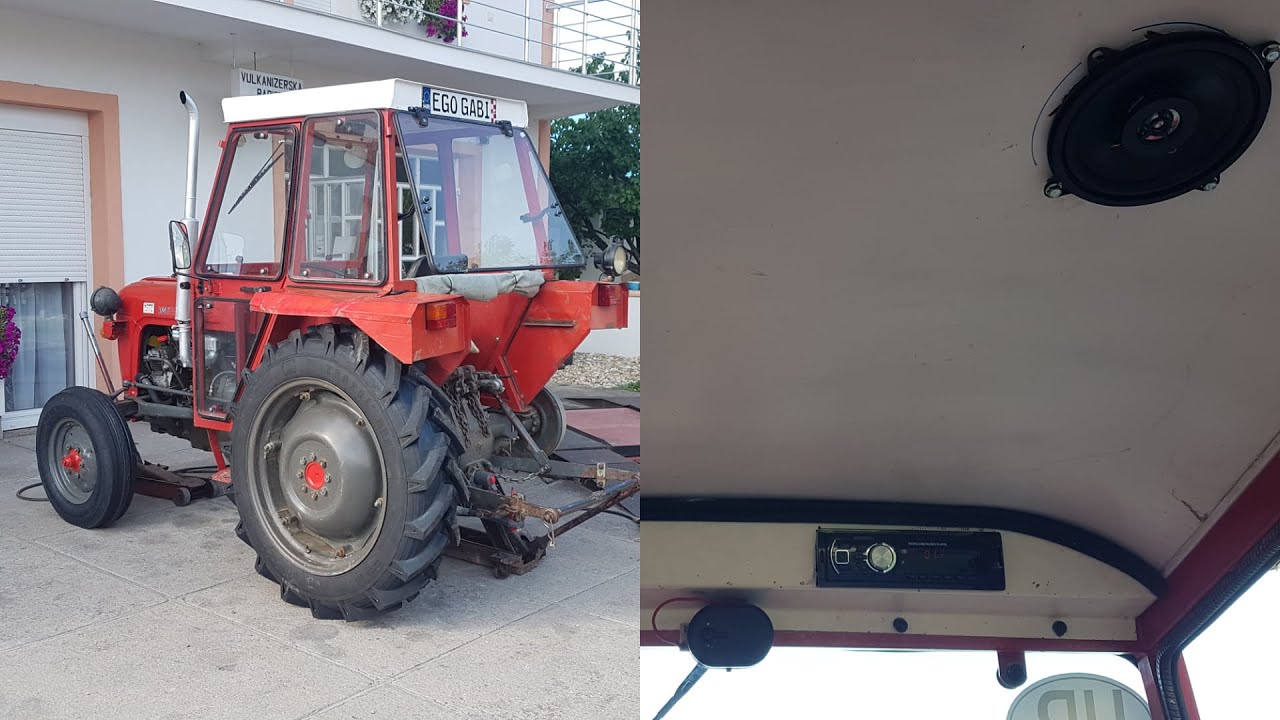 Stavljanje radia u traktor i mjenjanje guma!//IMT 539 DLI Specijalan video...