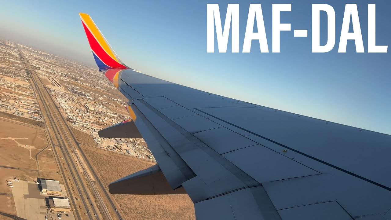Full Flight #105 - Southwest Airlines - Boeing 737-700 - Midland/Odessa (MAF) to Dallas (DAL)