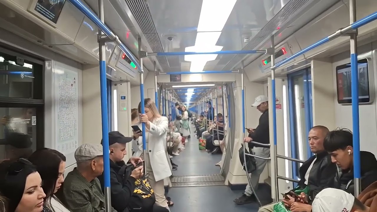 Московское метро перегон Лермонтовский проспект- Выхино #отранспортеиогородах 