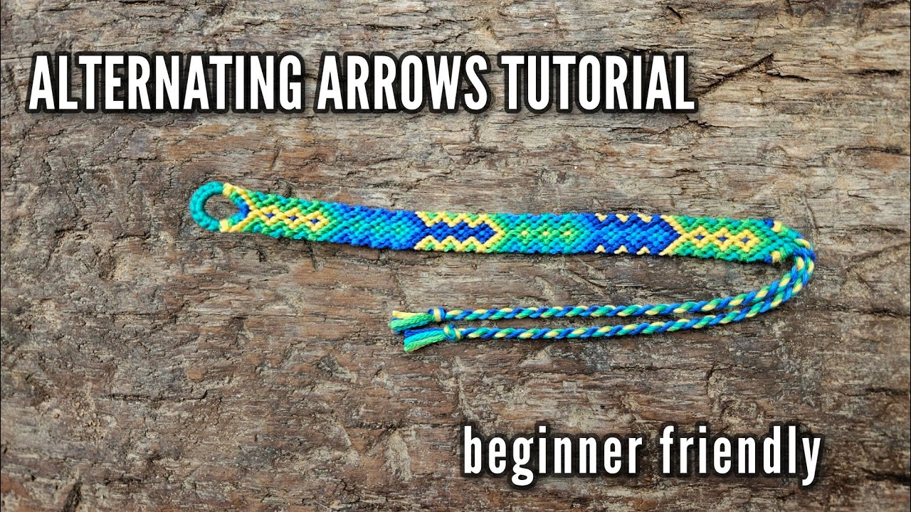 ALRERNATING AIRROWS BRACELET TUTORIAL (in depth and beginner friendly) || friendship bracelets