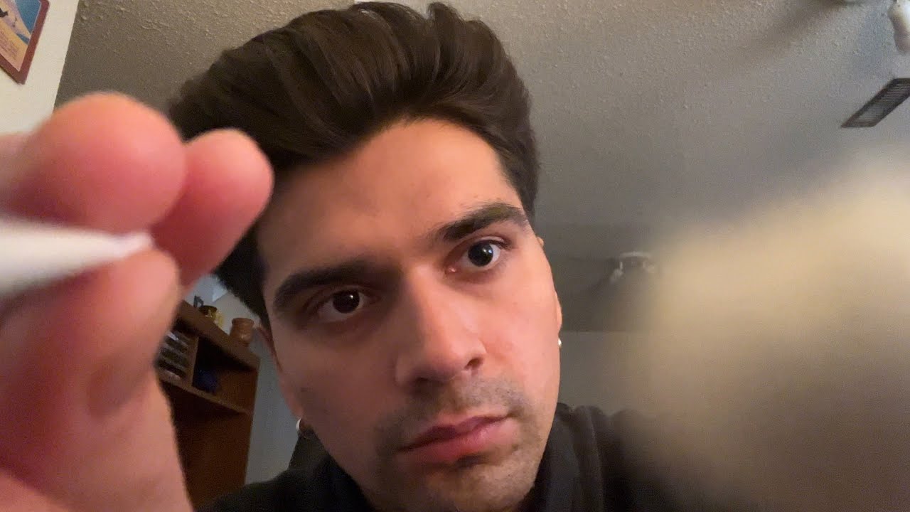 ASMR Visual Triggers | Face Brushing, Tapping, Hand Movements, Camera Adjustments