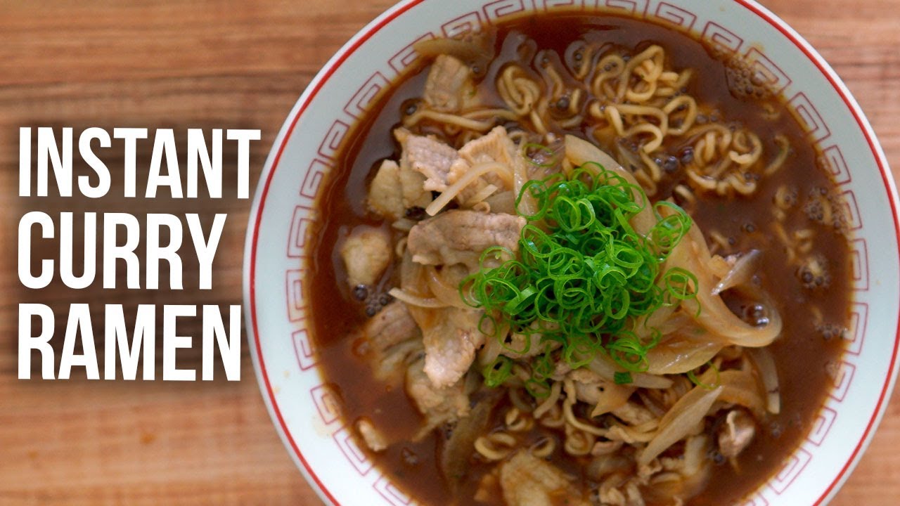 How to Make a Quick Curry Shoyu Ramen (BEST Instant Ramen Hack)