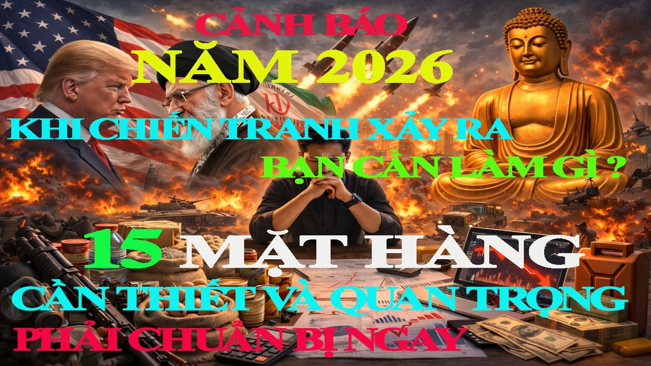CẢNH BÁO NĂM 2026: Nếu Chiến Tranh Xảy Ra – 15 Thứ Bạn Phải Chuẩn Bị Để Bảo Vệ Gia Đình.! Đừng bỏ lỡ