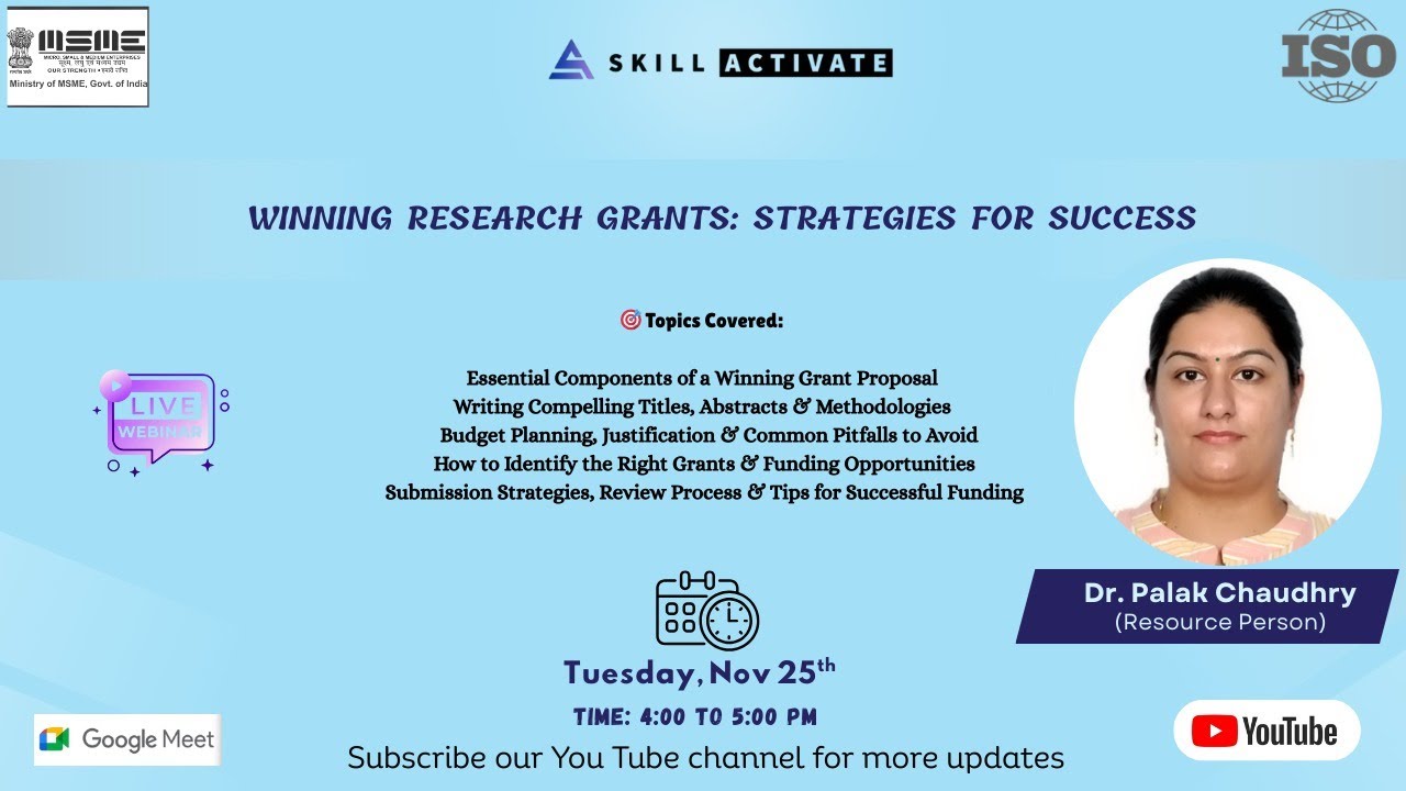 Winning Research Grants: Strategies for Success
