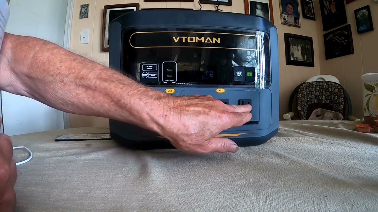 VTOMAN 1500 Flash Speed Solar Power Station / Product Review #powerstation #motocamping #solar