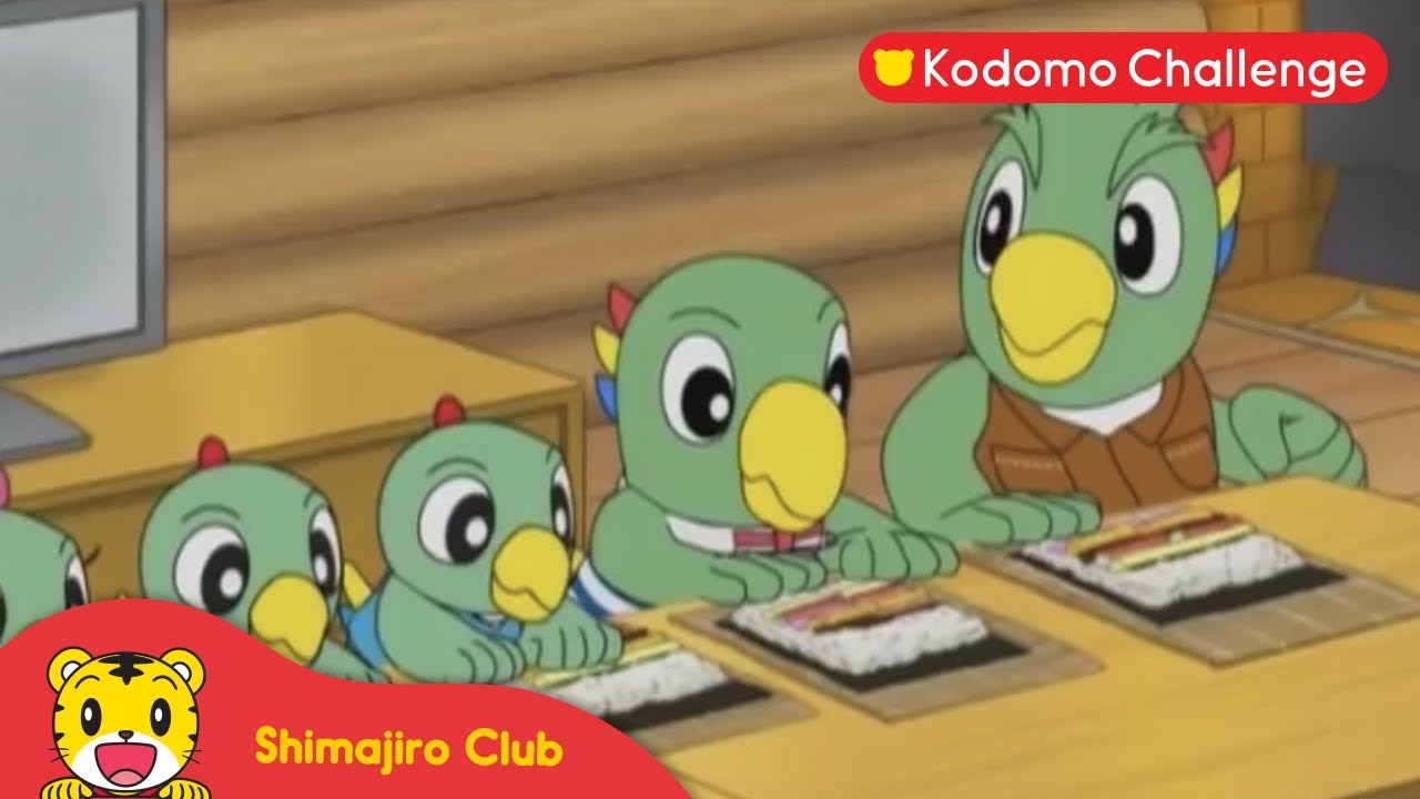 Shimajiro | Ayo Membuat Nasi Gulung Panjang I Kodomo Challenge