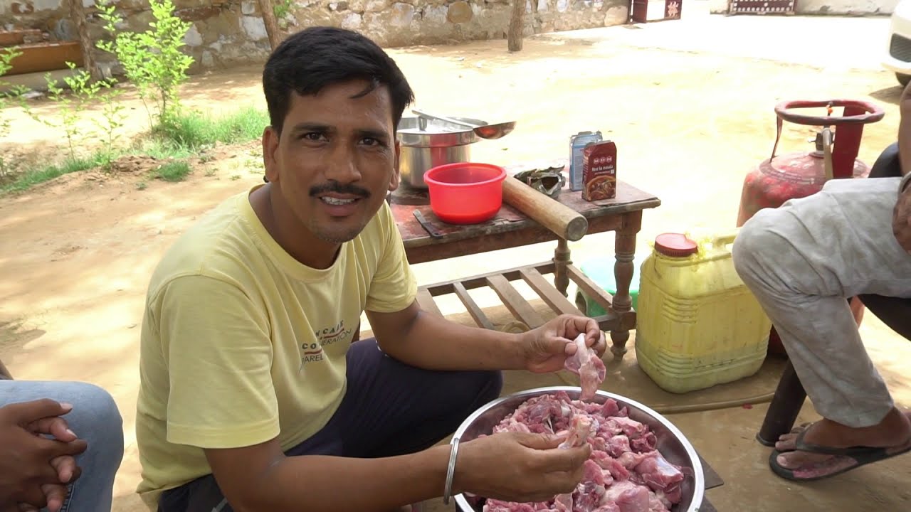 PUNJABI  VILLAGE MUTTON RECIPE