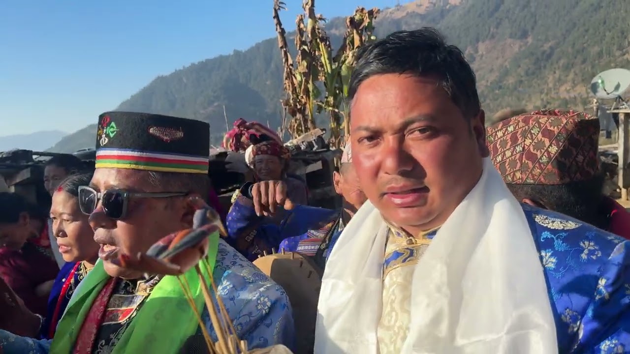 Behuli bidai garne bela gaune git🥰🥰🥰 tamba kamala krishna tamang jyu bihema gaune damphu git