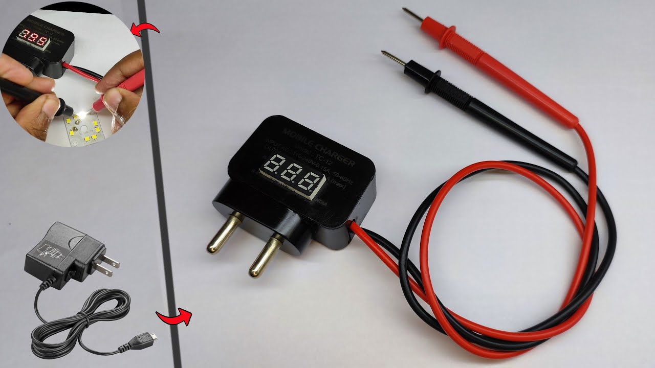 How To Make Auto Voltage LED Tester Using Mobile Charger