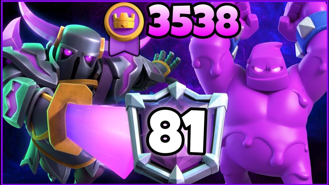 3538🥇 with Elixir Golem Pekka Deck.!