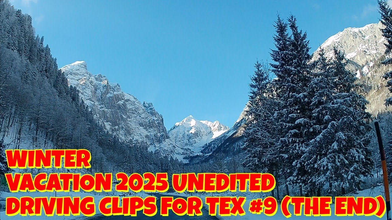 WINTER VACATION 2025 UNEDITED DRIVING CLIPS FOR TEX #9