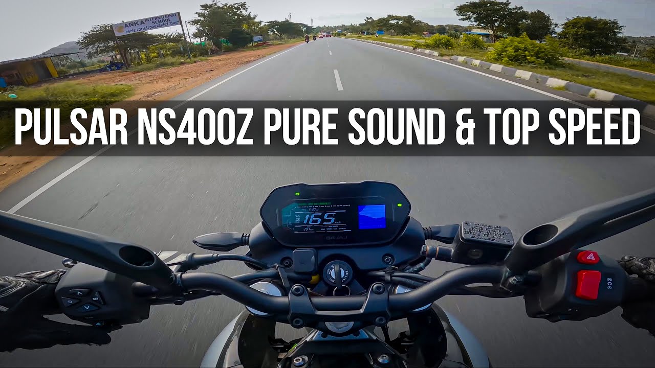 Pulsar NS 400 Pure sound & Top Speed Run