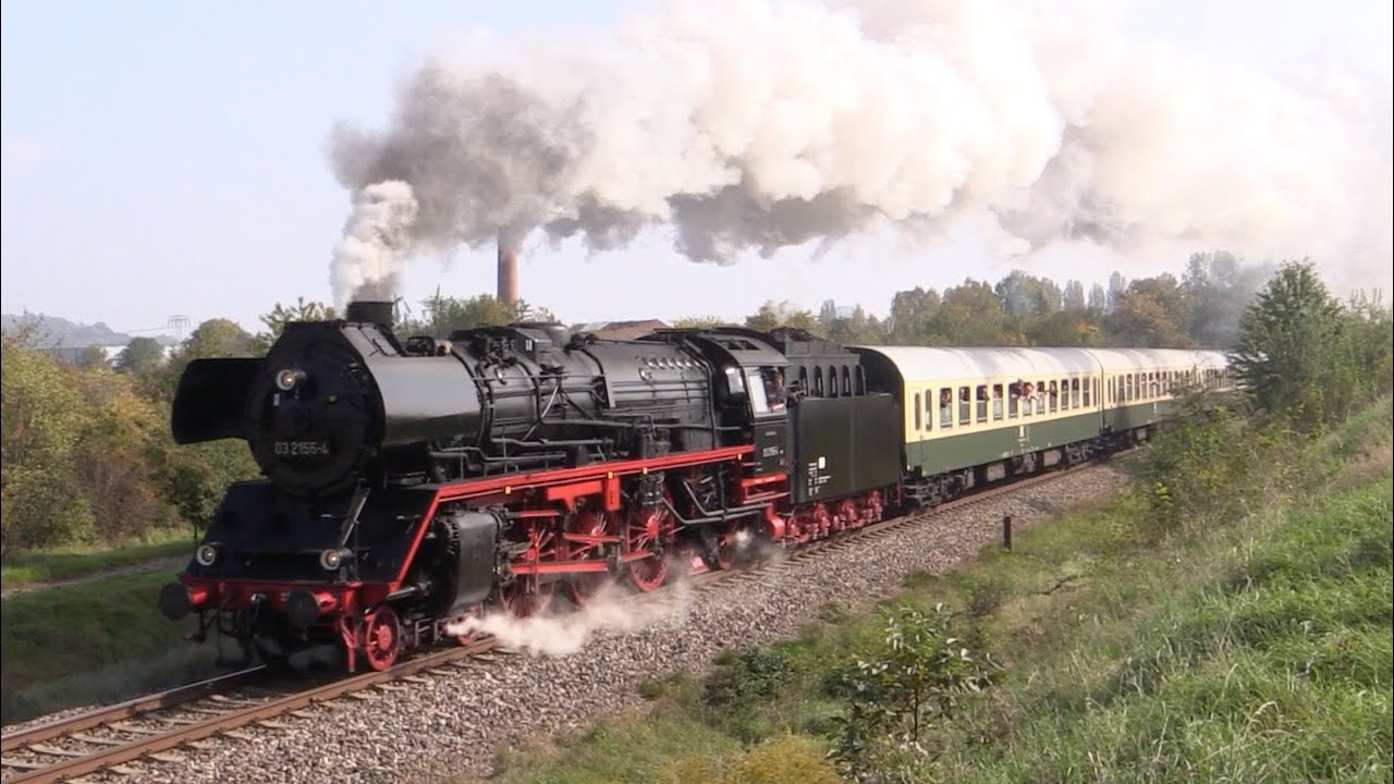 Sonderfahrt mit 03 2155-4 und 118 770-7 durch den Thüringer Wald
