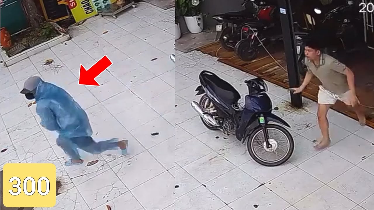Đang Mở Khóa Tên Trộm Phải Nhanh Chân Bỏ Chạy Khi Anh Chủ Nhà Chạy Ra.