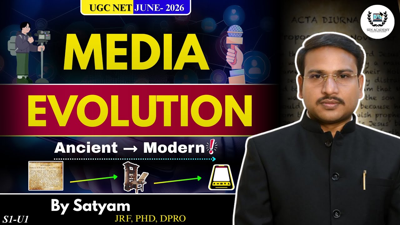 Media Evolution: Key Milestones Every Student Must Know I UGC NET JUNE 2026 TARGET Study | S1, U1