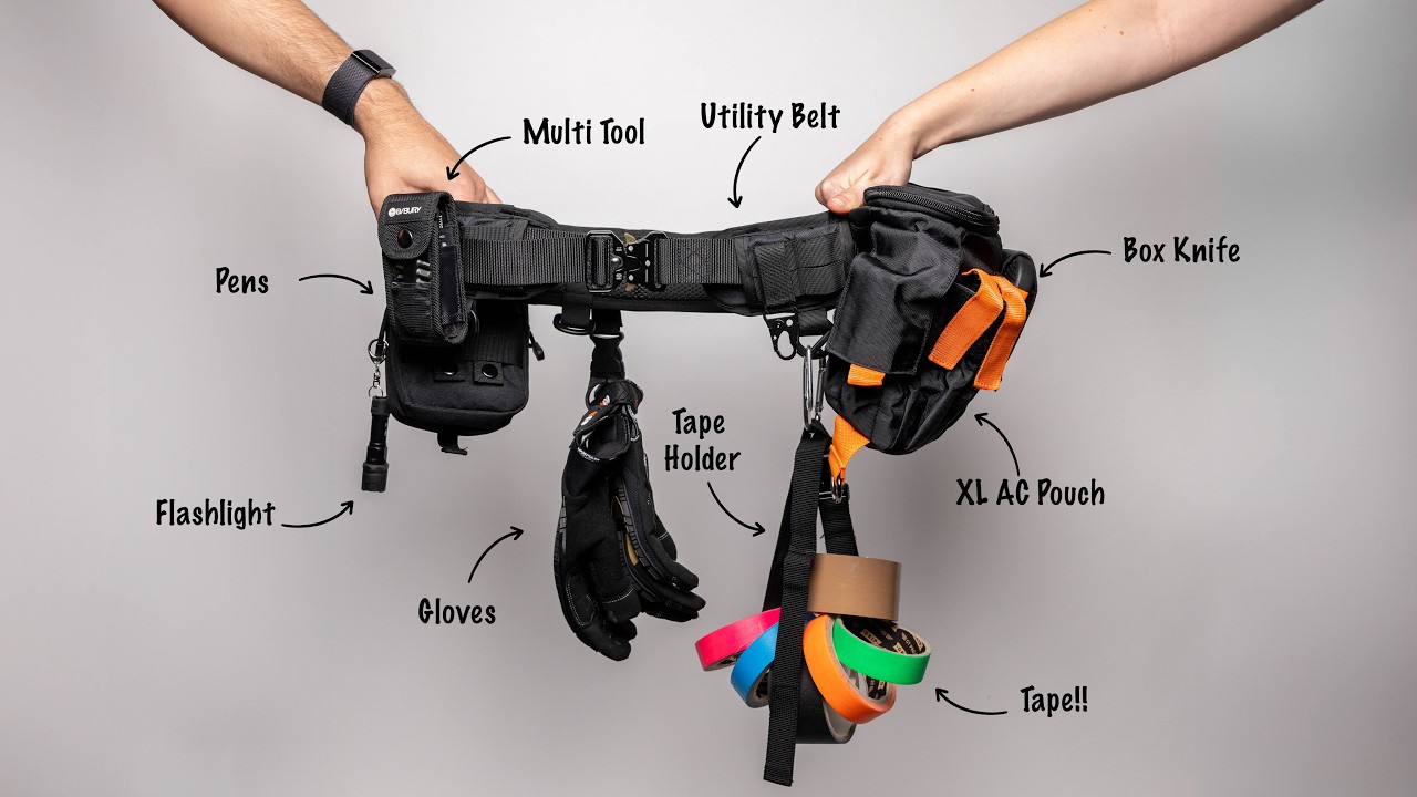 How I Setup My Cinematography Belt For Working On Set!