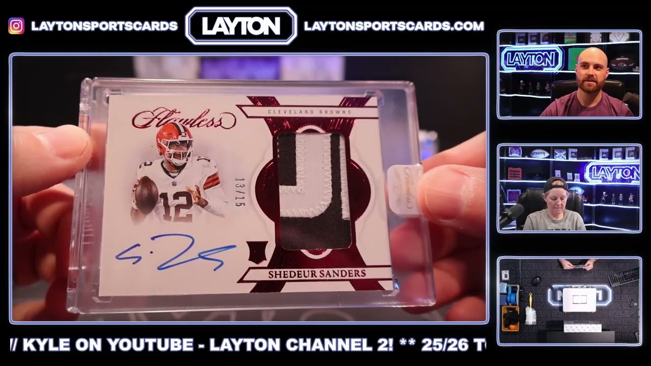 2025 Panini Flawless Football Hobby 2 Box Case Break #2