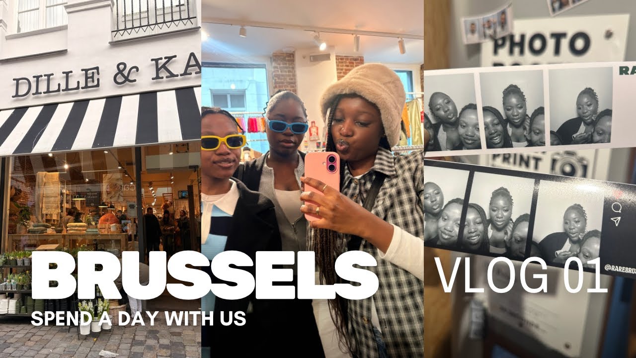 mini vlog in brussels | thrifting with friends on a budget