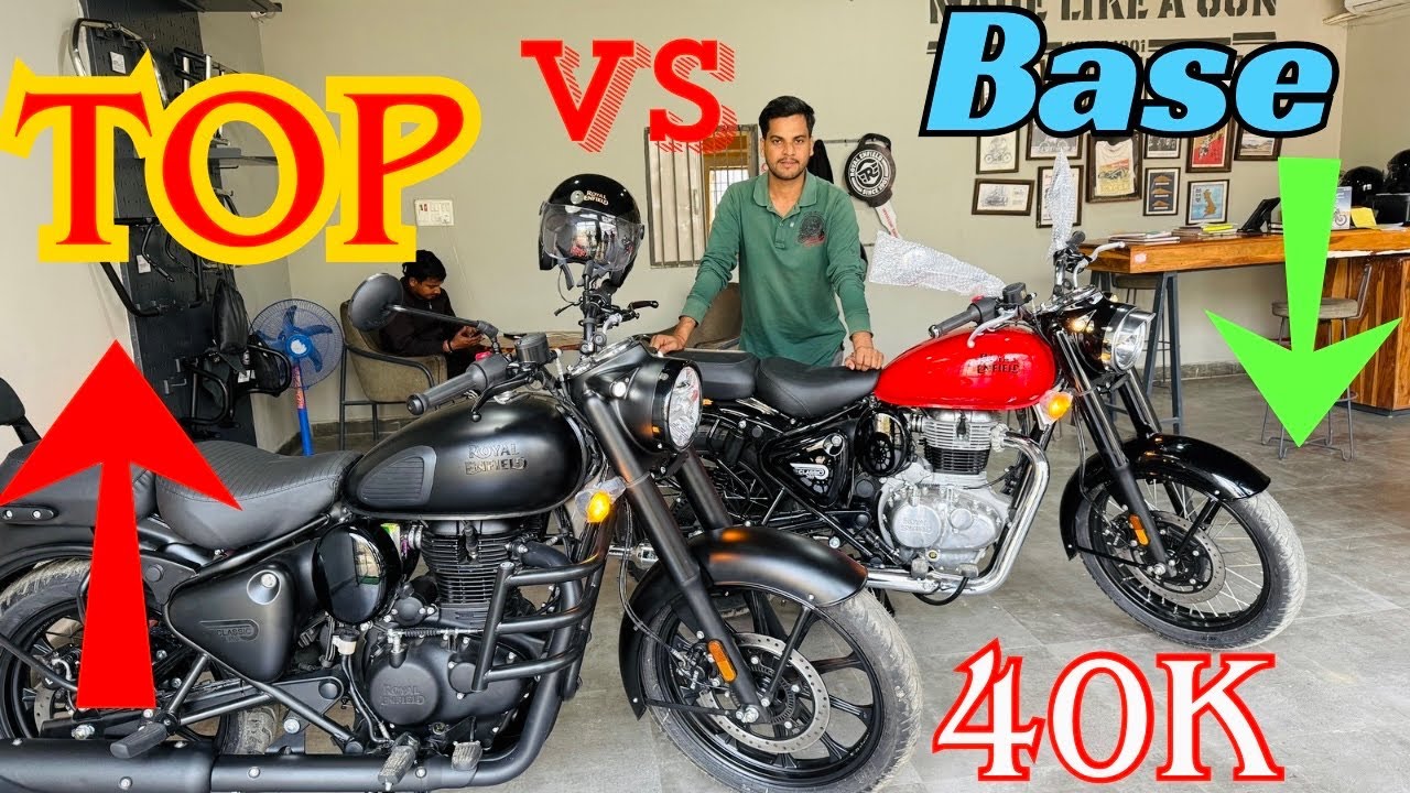 2026 Classic 350 Top Model VS Base Model  || Stealth Black vs Radditch  Red Comparison