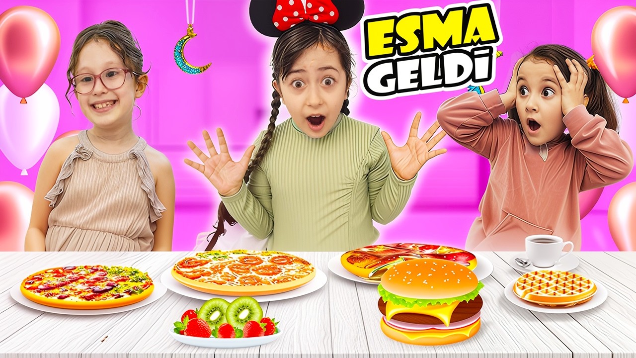 ESMA EVİMİZE GELDİ !! BAHAR BANU ALYA VE ESMA İFTAR VLOG !