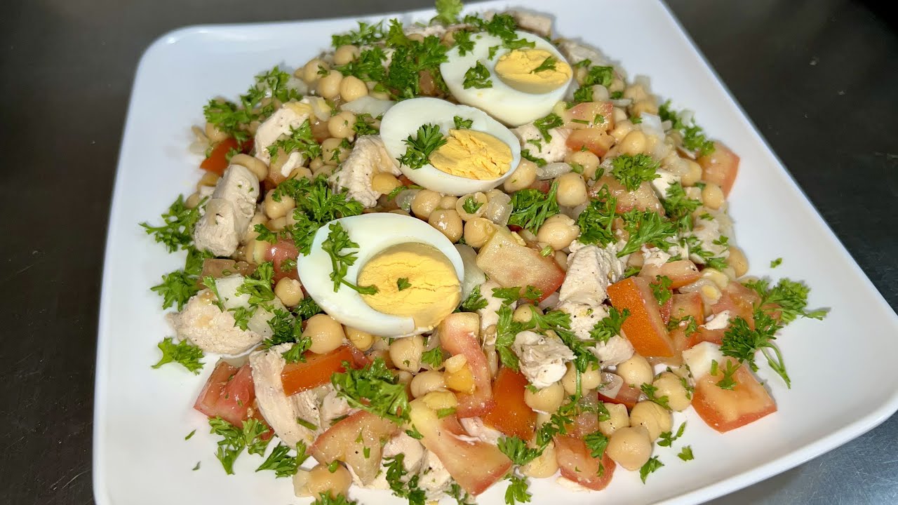 Ensalada de Garbanzos | Receta Saludable y Fácil de Preparar