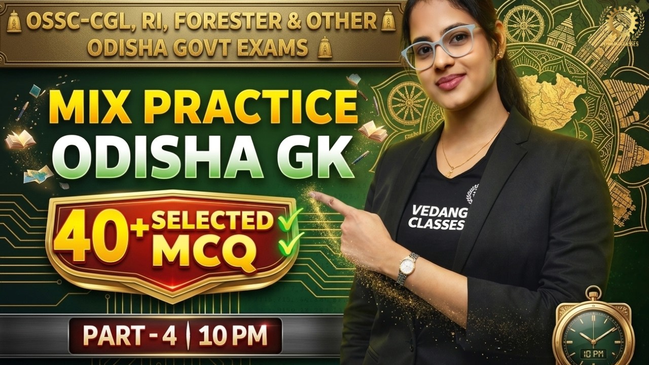 PYQs OF ODISHA GK || mix practice MCQS part- 4 || FOCUSED ON ODISHA CGLE ||