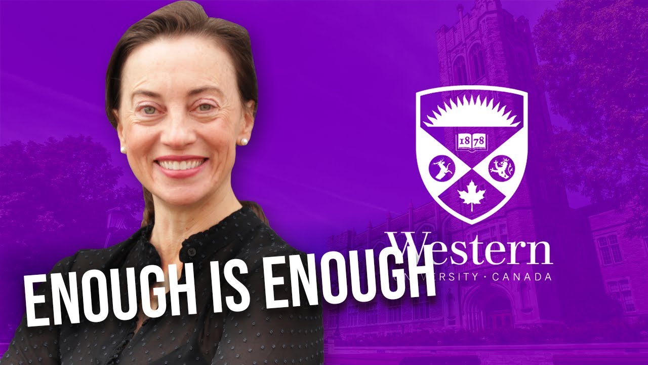 Dr. Julie Ponesse speaks at Western U rally opposing booster mandates